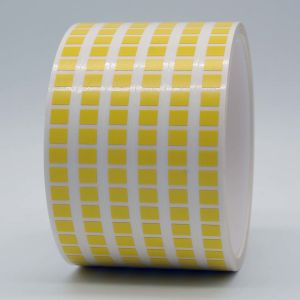 6mmx5mm Low Temperature Labels 1mil Yellow Matte High Temperature Resistant