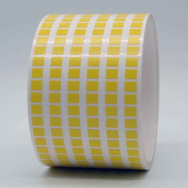 6mmx5mm Low Temperature Labels 1mil Yellow Matte High Temperature Resistant