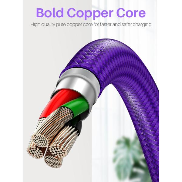 180 Rotation USB Magnetic Data Cable 3A Universal Magnetic Charging Cable