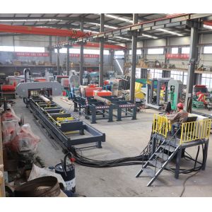 Large Log Hydraulic Bandsaw Mill Lumber Automatic Horizontal Band Saw