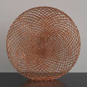 Plain Weave Copper Metal Mesh Art For Home / Office Decoration