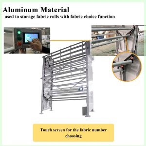 Auto-Rotating Fabric Roll Storage Carousel Space-Saving Yarn Spool Rack System