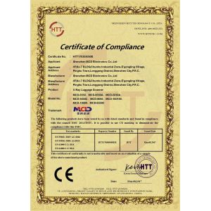 Shenzhen MCD Electronics Co., Ltd. Certifications