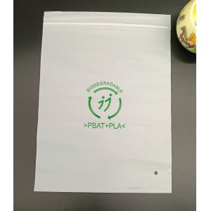 Eco-Friendly PBAT+PLA Biodegradable Resealable Zipper Bag Compostable Strong