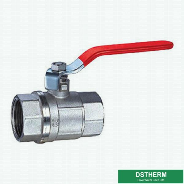 Nickel Plated Middle Weight Water Supplying Ball Valve Customized Forged Brass Ball Valve