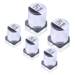 DC SMD Aluminum Electrolytic Capacitor Low Impedance 20 % Capacitance