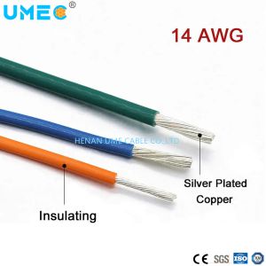 China AFR250 wire Silver-plated Copper Conductor PTFE Insulated single wire 1x0.2mm²/1*24AWG on sale