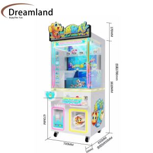Coin Operated Real Catch Fishing Machine Children Catching Crab Lobster Vending