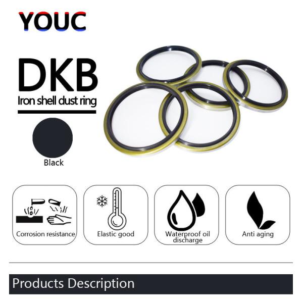 Black DKBI DKB Dust Oil Seal Hydraulic Dust Seal NBR PU Wiper Seal