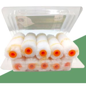 High Quality 10 MM Roller Cover Elastic White Mini Foam Paint Roller Cover for
