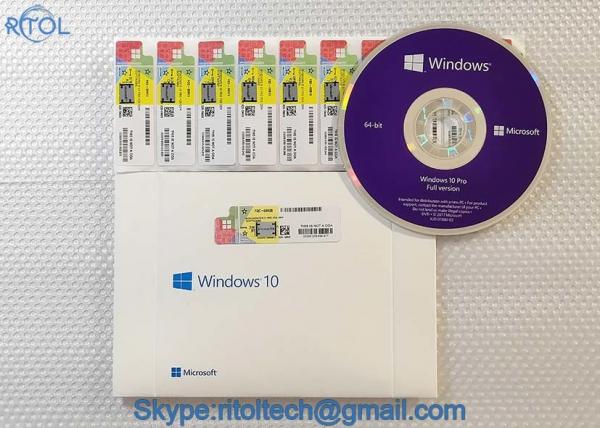 Quality English Windows 10 PC System Software Retail Key Full Version For Computer System for sale