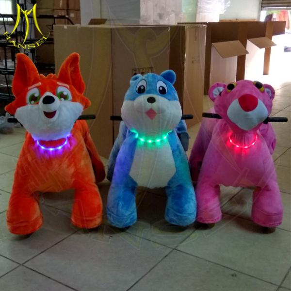 Hansel electronic game machine ride on plush animals for shopping mall