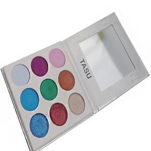 Silver Cardboard Shell Makeup Eyeshadow Palette 9C Color ODM Private Label