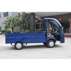 Low Noise 4 Wheels Electric Cargo Van Utility Cart With Stainless Steel Cargo