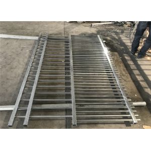 China Diplomat Fencing Panels 2.1mtrs x 2.4mtrs Rail 45mm x 45mm Wall Thick 1.5mm Spacing 140mm on sale
