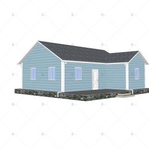Heya-2B05-B Low cost easy building China 2 room sandwich panel house for Kenya