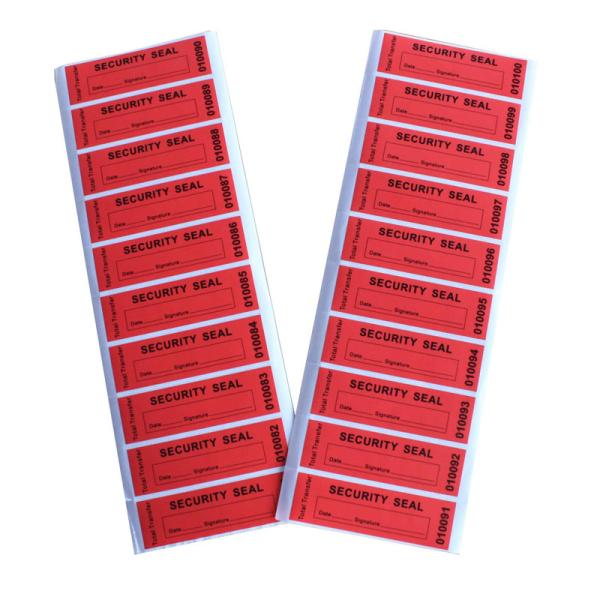 Void Open Warranty Security Label Self Adhesive Tamper Evident Label For