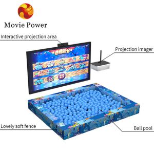 Kids Indoor Playground Park 3D Interactive Ball Game Big Floor Wall Projection