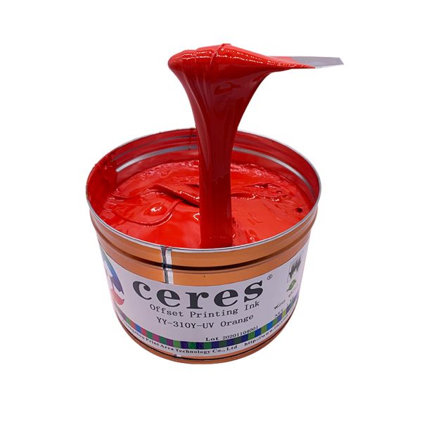 UV Offset Ink Warm Red Color Fast Drying with Good Transfer Performance for Offset Printing