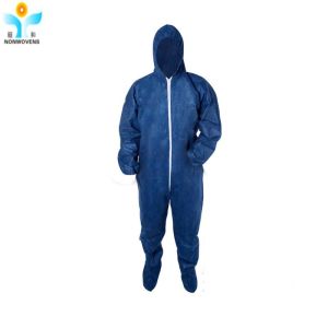 Waterproof Disposable Coverall with Elastic Ankle