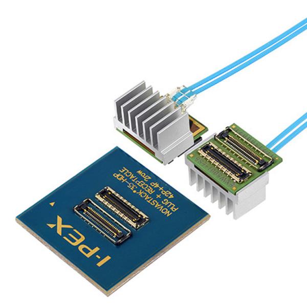 Quality High Density Low Power Mid-Board Optical Module PCB Connector 21001-042E-01 To IPEX LIGHTPASS-EOM 100G 88001-000T-25-01 for sale