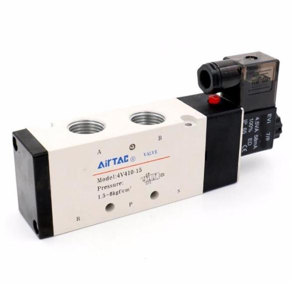 4V410-15 5/2 Way 1/2" Port AC 220V airtac type Single Pneumatic Air solenoid