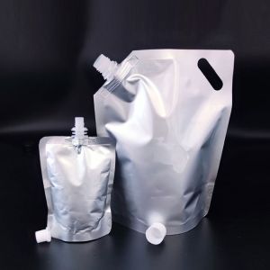 Watertight Aluminium Foil Stand up Liquid Spouted Pouches with Printing