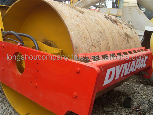 Construction Works Used Dynapac CA25D Single Drum Vibratory Roller