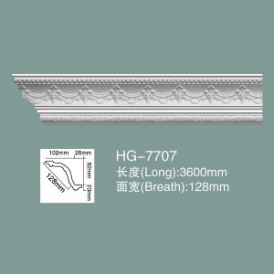 China Foam Skirting Polyurethane Crown Moulding HG-7707 on sale