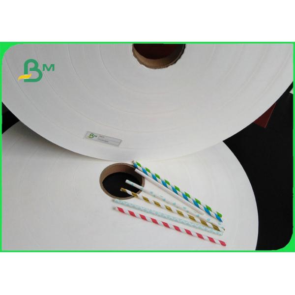 Disposable Biodegradable 28gsm*5000m Paper Straws In narrower roll 13mm 27mm 33mm