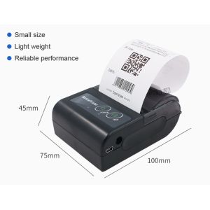Bluetooth 58mm Thermal Receipt Printer Portable Mini Ticket Printer lithium