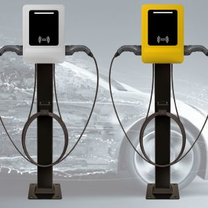 IP54 Protection 22 Kw AC EV Charger Wallbox Dual Type 2 Socket 11kW+11 KW