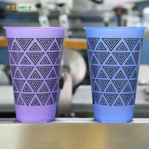 Automatic Screen Printing Machine for Plastic Cup and Coffee Cup with 75pcs/min