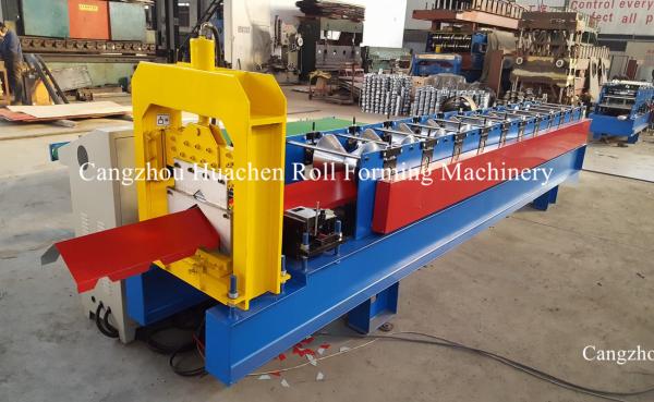 Quality Chain Drive Ridge Cap Roll Forming Machine with Computer Control System for sale