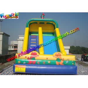 Water Proof Commercial Inflatable Bouncers / Inflatable Slip And Slide Fire