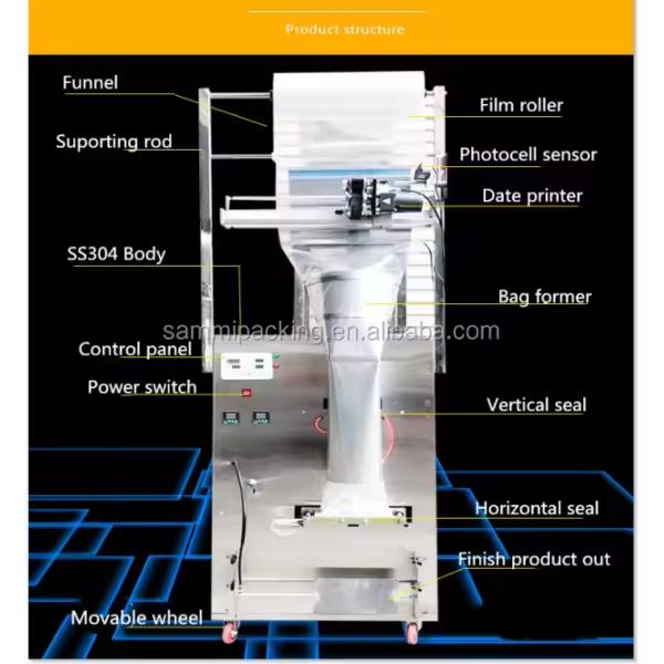 High Quality 100-500g Automatic Powder Granule Packing Machine Nuts Spice Chili Grains Powder Snacks Bagging Machine with CE