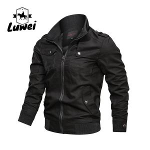 Wholesale Custom Printed Winter Padded Sportswear Utility Bomber Leather Jacket Men with Zipper Pockets from china suppliers