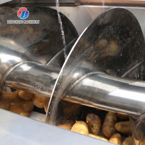 3500KG/H Vegetable Processing Machine Spiral Shaft Potato Peeling Machine