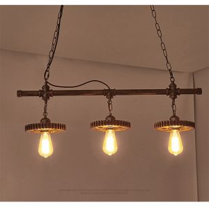 Retro Industrial Style Chandelier Creative Restaurant Iron Lamp Bar Clothing