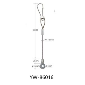 Brass Ceiling Cable Hanging System Light Suspension Kit With M10 Thread YW86012