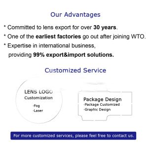 Factory Direct Cheap 1.67 Aspheric Lenses Anti Blue Light Cut Hmc Coating