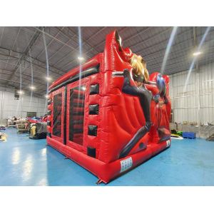 Digital Printing Inflatable Bounce House With Slides Miraculous Ladybug