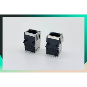 ARJM11D7-811-AB-CW2 21.6mm 10P10C Magnetic RJ45 Jack Plug Ethernet Stacked With