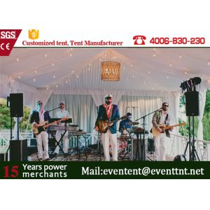 Fire Retardant Garden Party Marquees tent With PVC Fabric Cover Color Optional