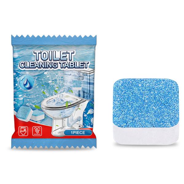 Bathroom Solid Bubble Block Blue Toilet Bowl Cleaner Tablets Customized