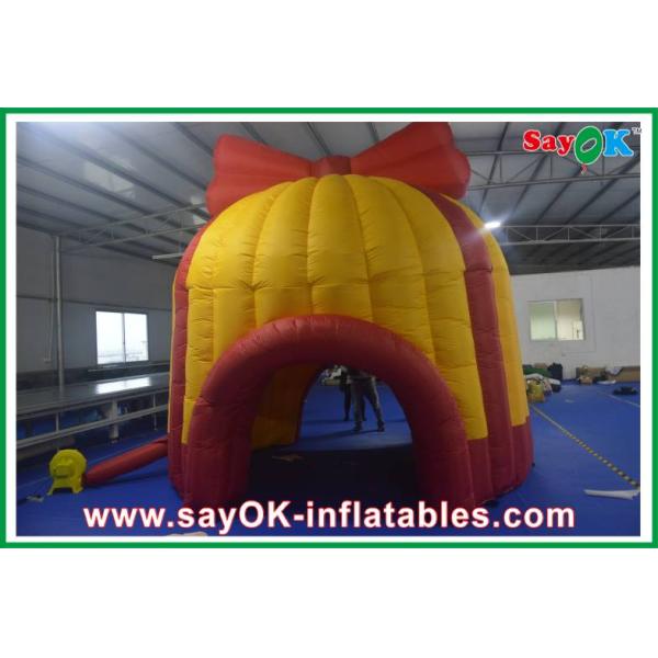 Large Outdoor Orange Inflatable Tunnel Tent Customed Red Inflaltable Candy House , Oxford Cloth Water-Proof Tent