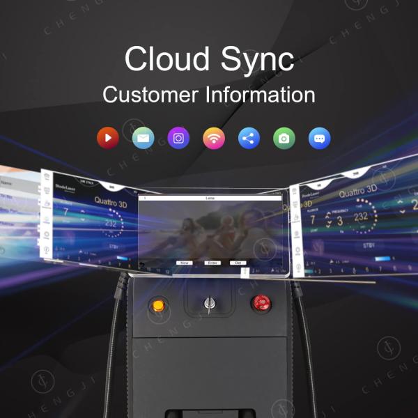 4 Wavelength Laser Hair Removal 808nm Diode Laser Epilation Machine Tec Cooling