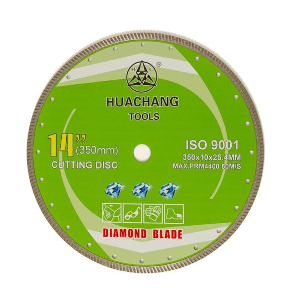 14inch '350×2.2/3.2×10×25.4mm Turbo Diamond Blade Cold Press For General Purpose