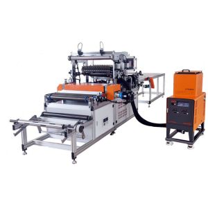 Mini HEPA Filter Making Machine 220V / 380V Rotary Pleating And Gluing Machine