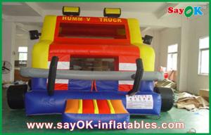 China Outdoor Little Tikes Inflatable Bouncer Truck Shape PVC Jumper House For Amusement Park on sale